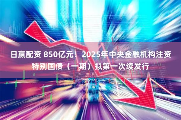 日赢配资 850亿元！2025年中央金融机构注资特别国债（一期）拟第一次续发行