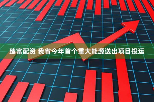 臻富配资 我省今年首个重大能源送出项目投运